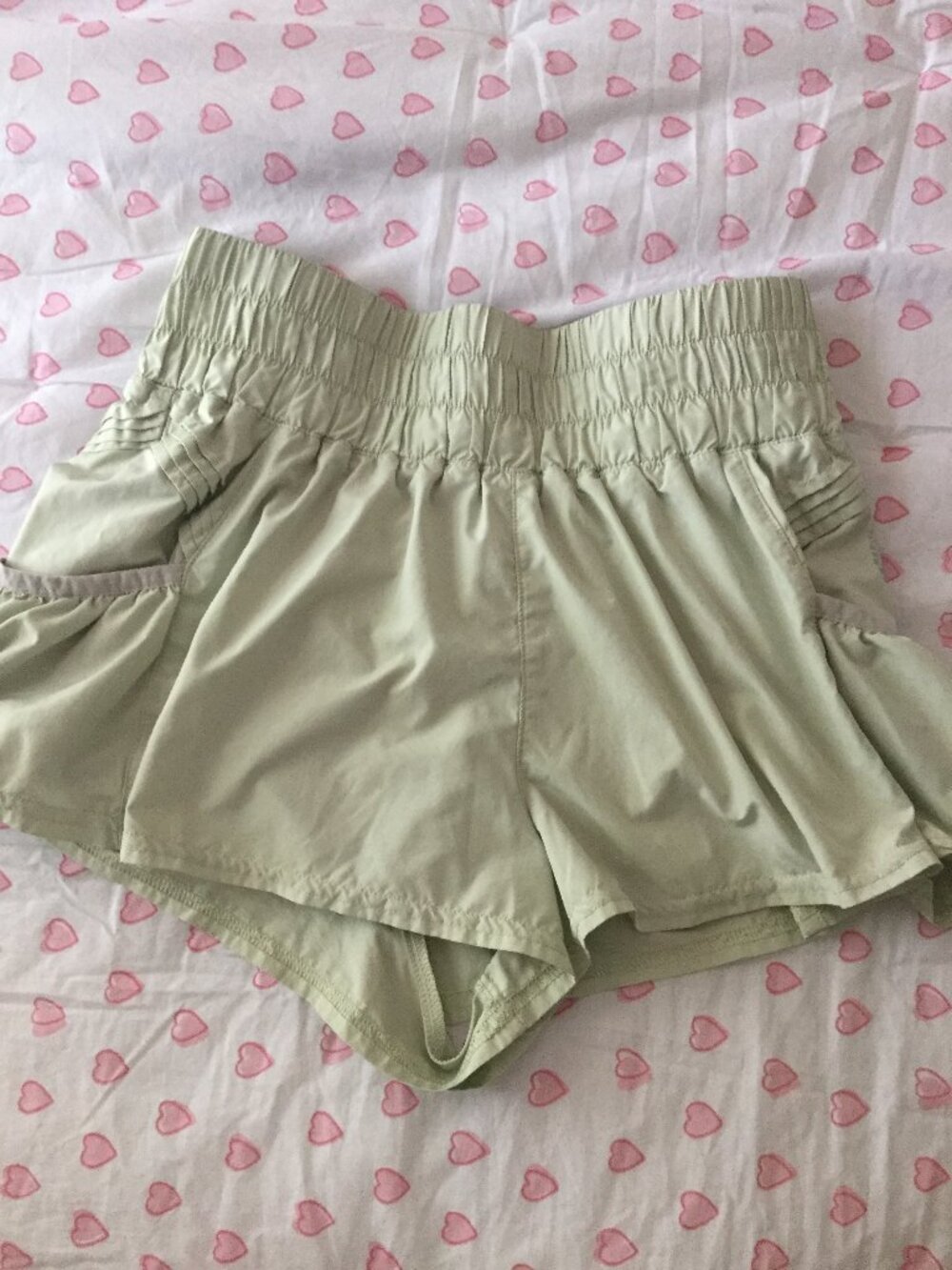 Mint green get your flirt on Free people shorts
